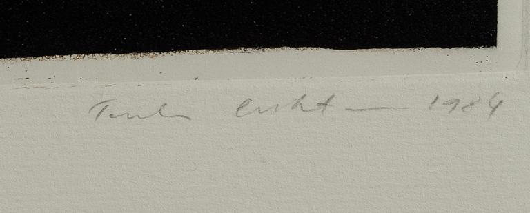 TUULA LEHTINEN, linje-etsning, akvatint, signerad och daterad 1984, numrerad 41/100.