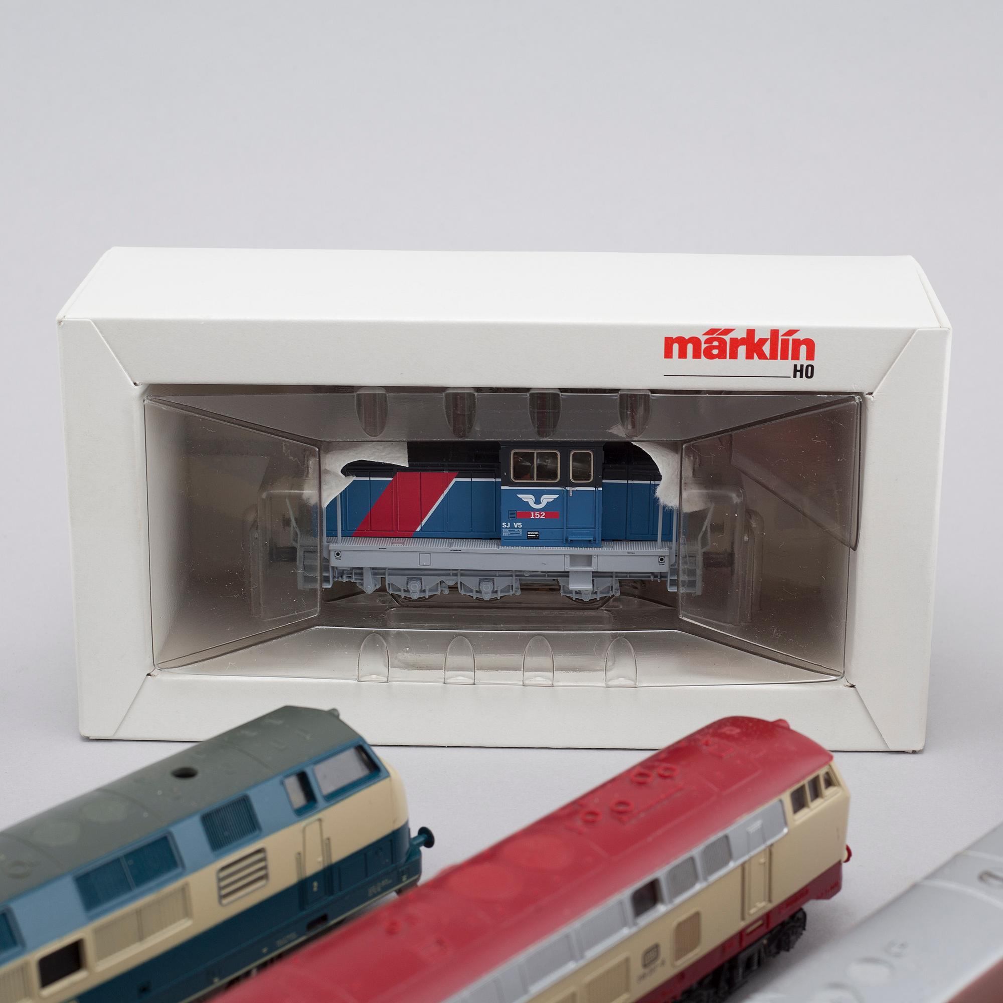 PARTI MODELLTÅG, 20 delar, bl.a Märklin och Lima, 1900-talets andra hälft / tidigt 2000-tal.