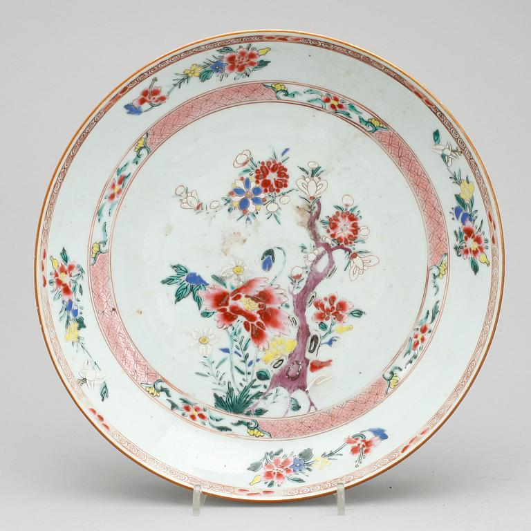 SKÅLFAT, porslin, Qing dynastin, Qianlong, 1700-tal.