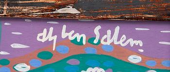 Aly Ben Salem, Gouache on paper, signed.