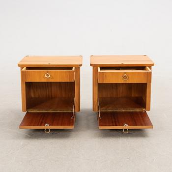 Sängbord, ett par, 1900-talets mitt.