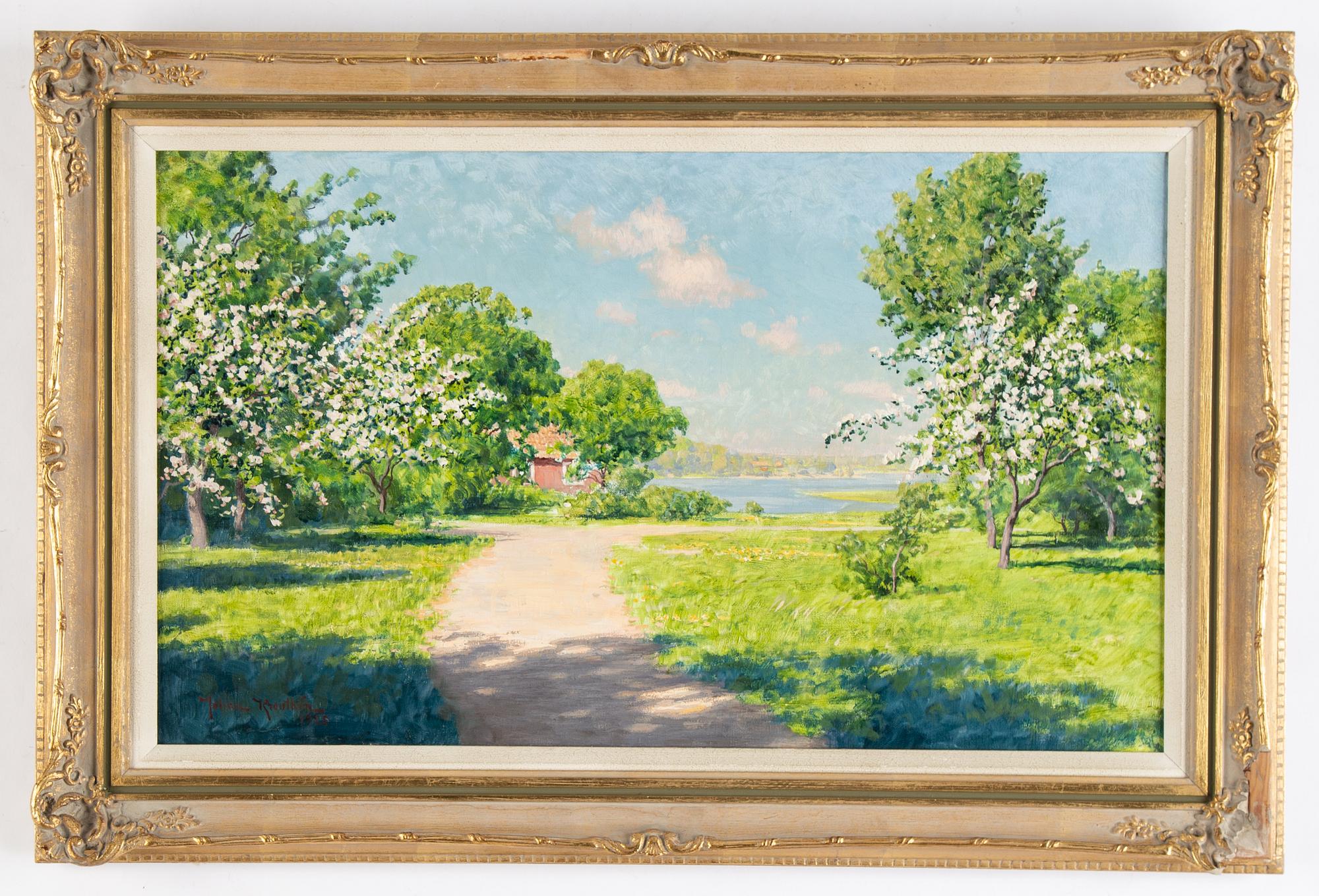 Johan Krouthén, oil on canvas, signed and dated 1925.