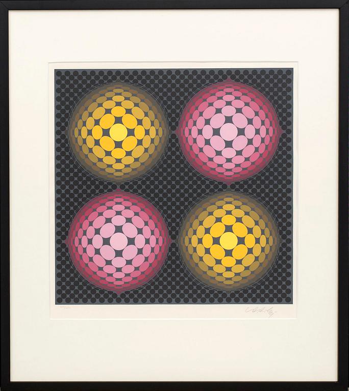 VICTOR VASARELY, färgserigrafi, signerad, 240/250.
