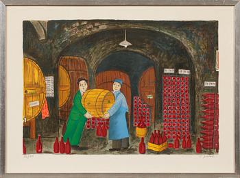 Lennart Jirlow · LENNART JIRLOW, färglitografi, signerad och numrerad 135/310.