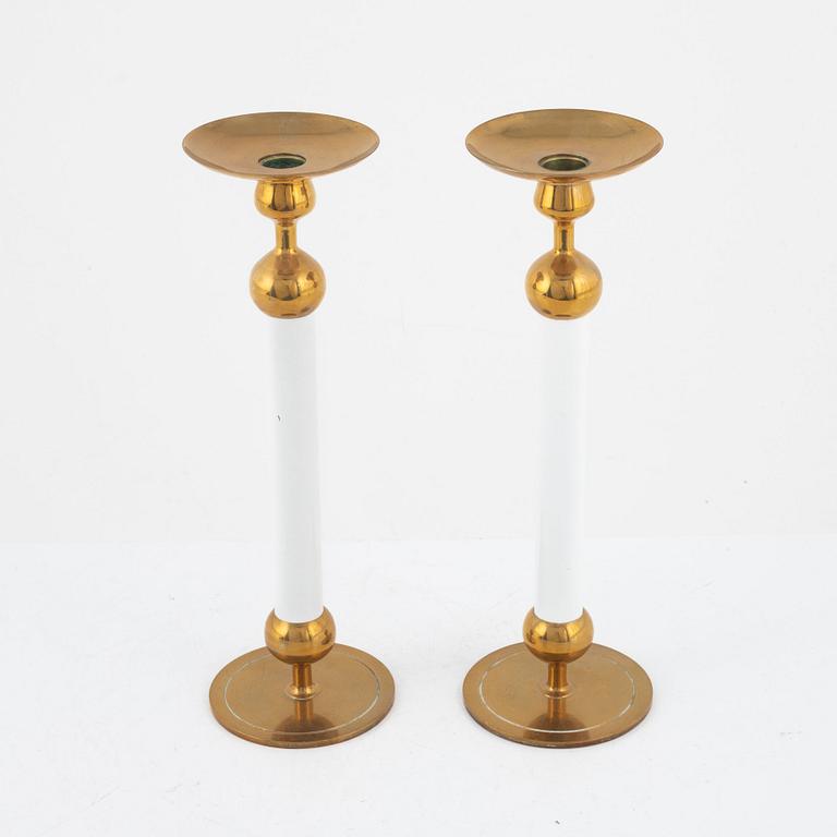 Josef Frank, a pair of model '2662' candlesticks, Firma Svenskt Tenn.
