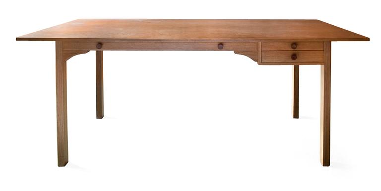 AN OAK DESK,