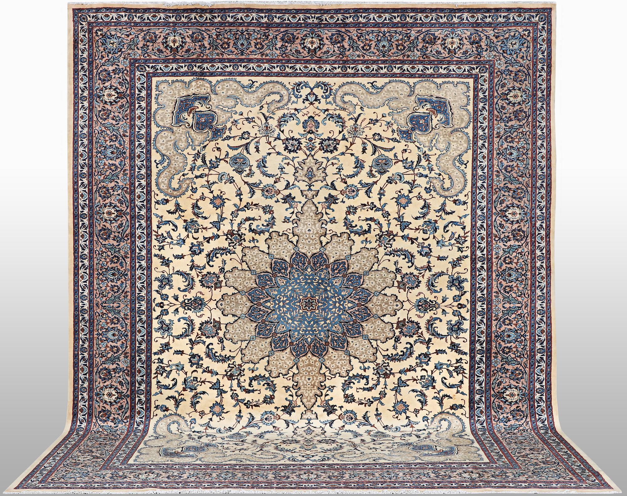A carpet, Kashmar, ca 394 x 303 cm.