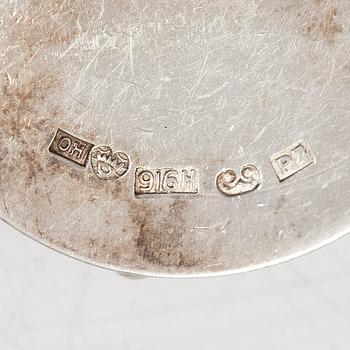 Saara Hopea, a pair of  silver cufflinks. Ossian Hopea, Porvoo, Finland 1968.