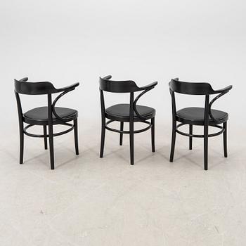 A set of six painted Gemla armcharis mid 1900s.