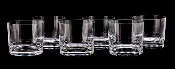 DRINKGLAS, 6 st, Orrefors, 1900-talest andra hälft.