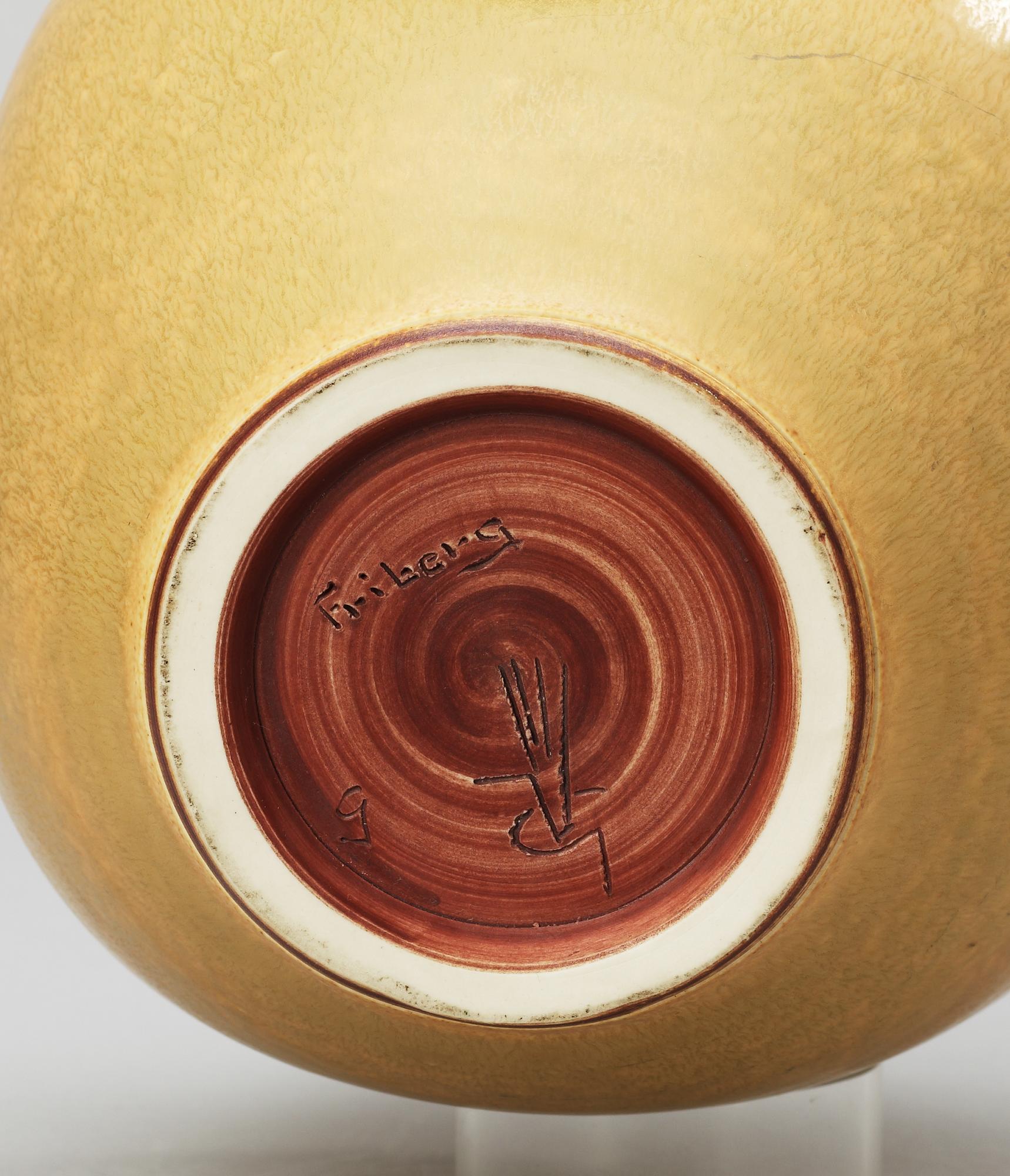 A Berndt Friberg stoneware vase, Gustavsberg studio 1965.