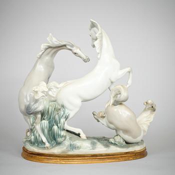 FIGURGRUPP, porslin, Lladro, 1900-talets andra hälft.