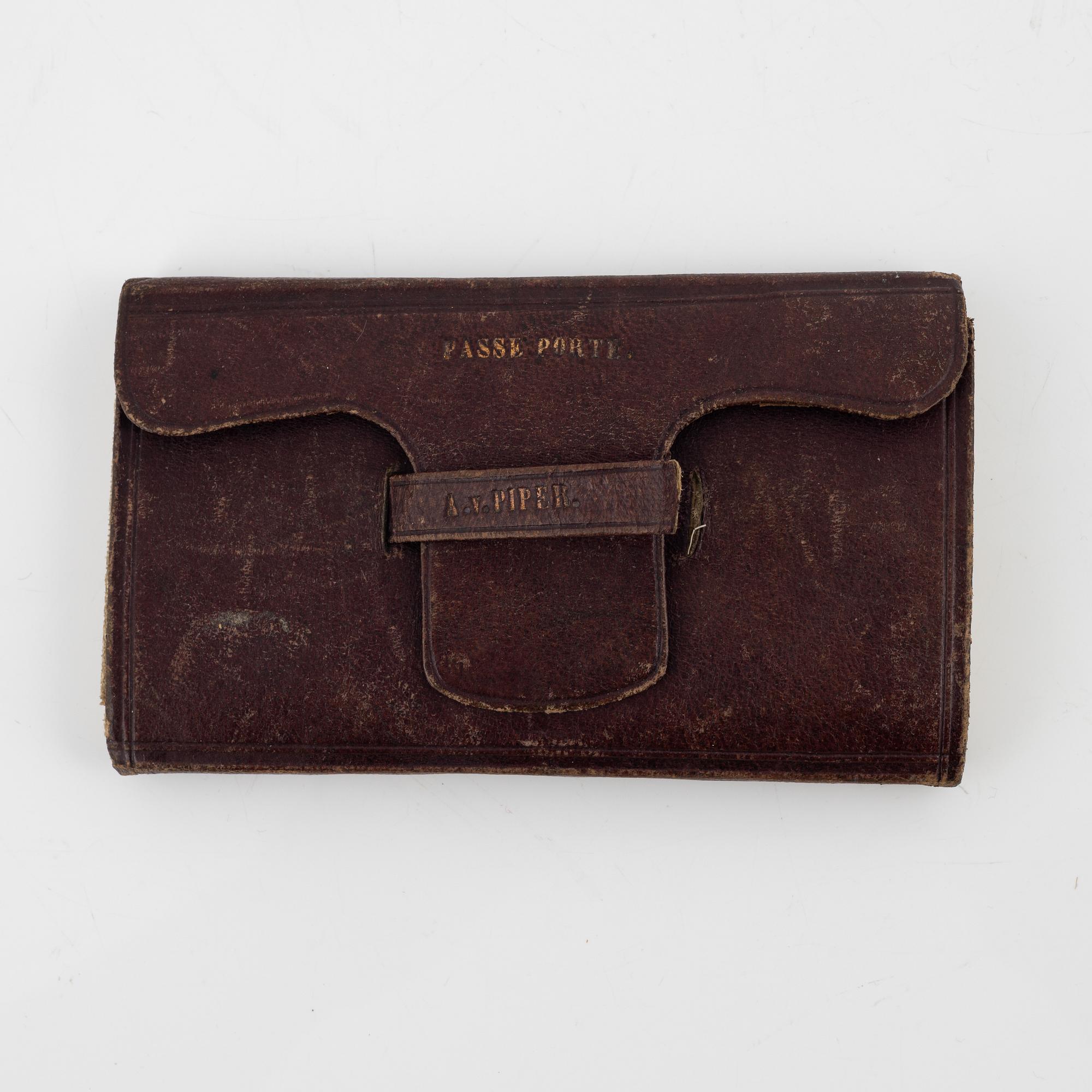 Pass, nr 221, för greve och grevinnan Piper, 1857.