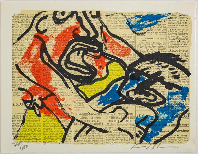 BENGT LINDSTRÖM, portfolio with 15 litographs in colour. Signed and numbered 79/100.
