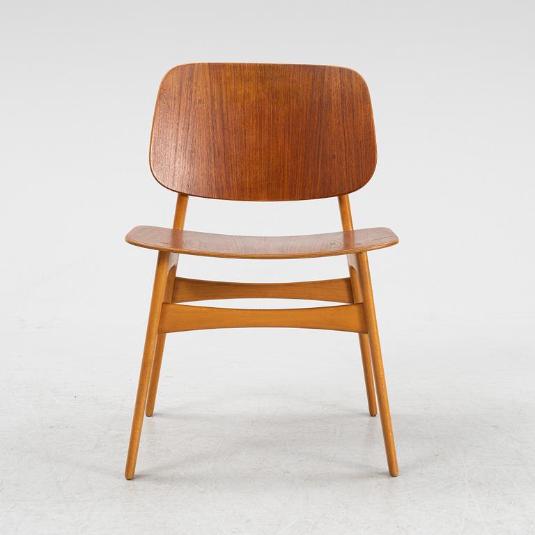 Børge Mogensen, stol, modell 155, Danmark, 1950-tal.