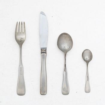 Eric Löfman, cutlery set, 28 pieces, silver, “Uppsala”, KG Markströms, Uppsala and Lidköping, some 1965.