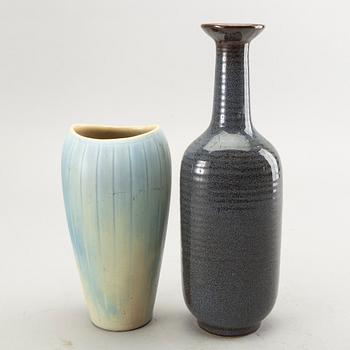 Gunnar Nylund, two stoneware vases from Rörstrand, Sweden.