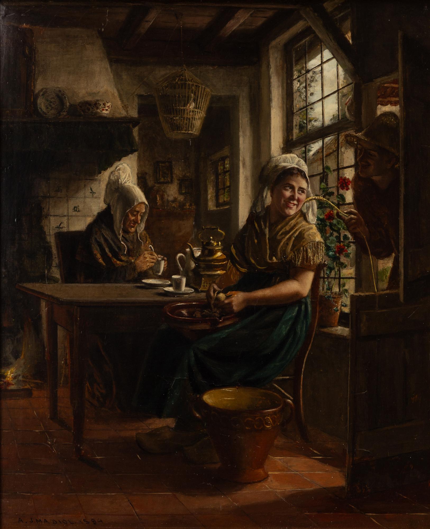 Adrien Jean Madiol, Kaffestund.