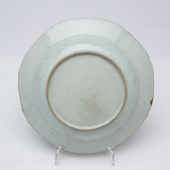 Tallrikar, 4 st, Kina, Qianlong (1736-95).