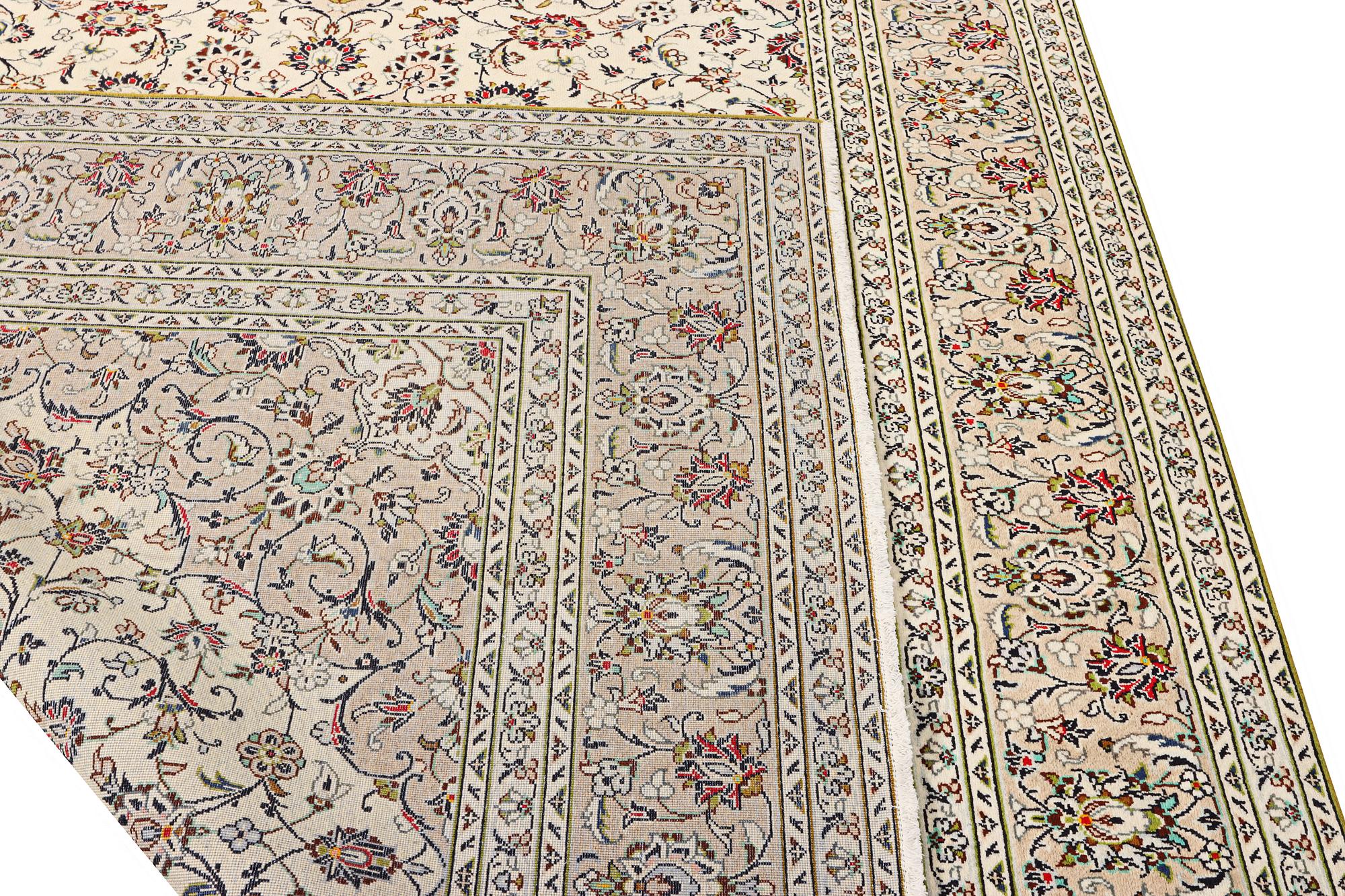 A Keshan carpet, c. 342 x 242 cm.