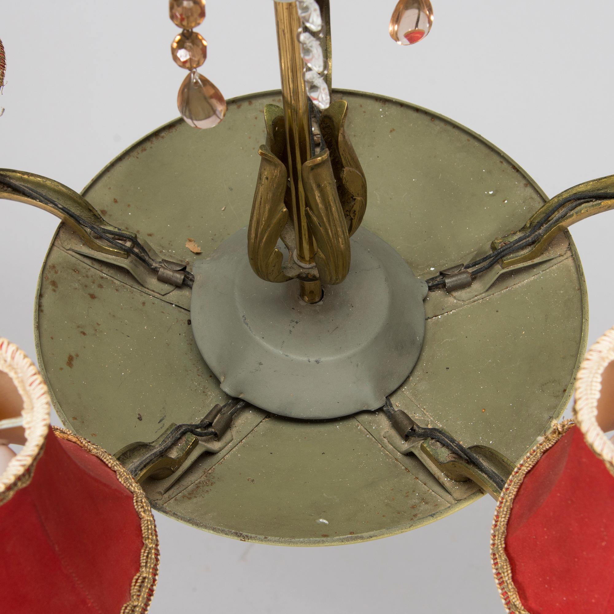 Paavo Tynell, a 1930s chandelier '1374/5 for Taito.