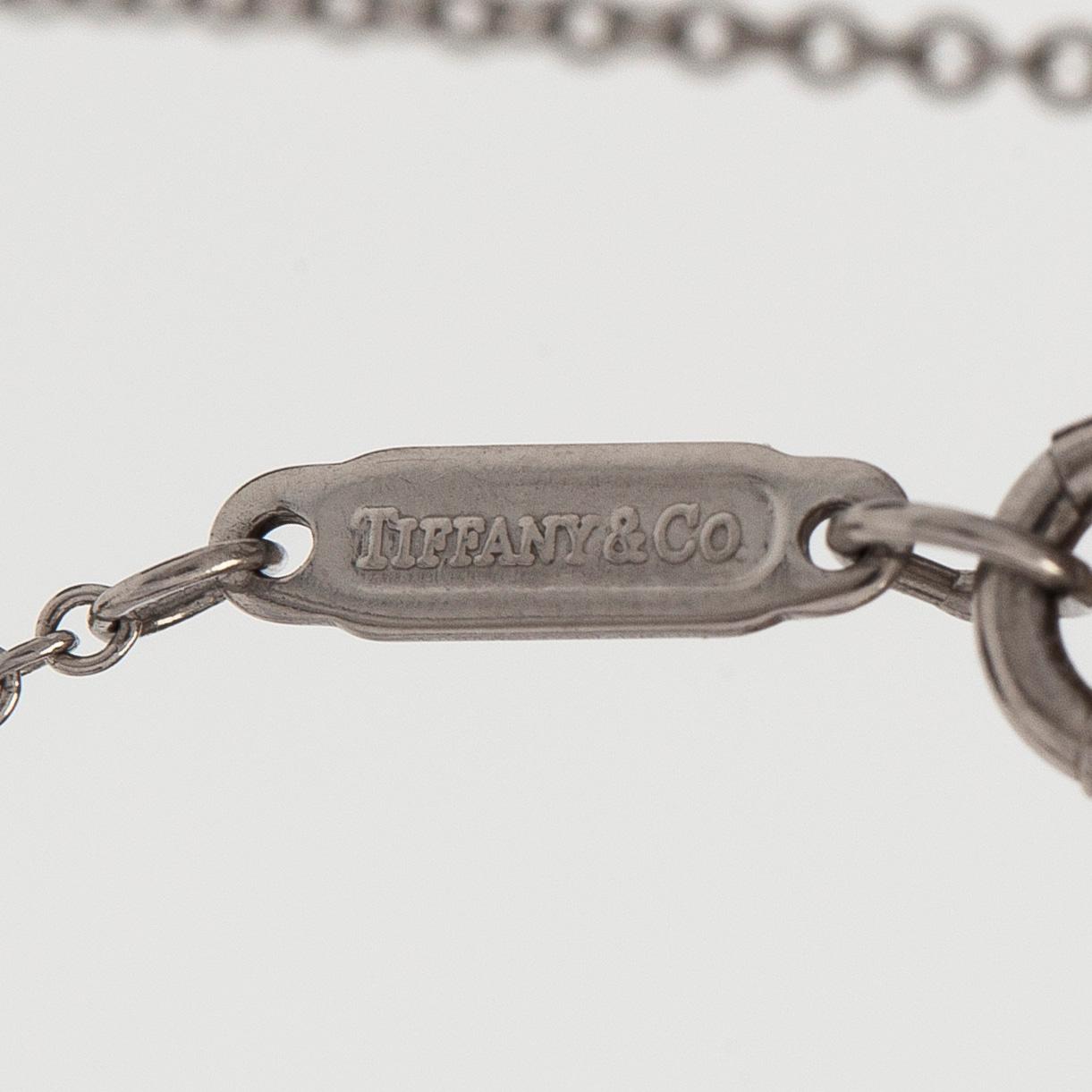 Tiffany & Co, a platinum necklace with brilliant-cut diamonds.