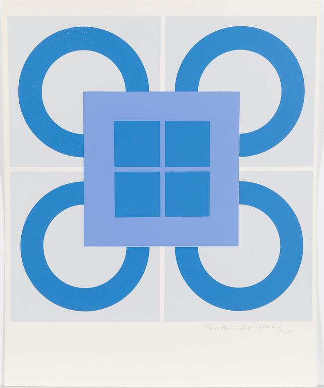 PORTFOLIO WITH SIX SERIGRAPHS, signed.