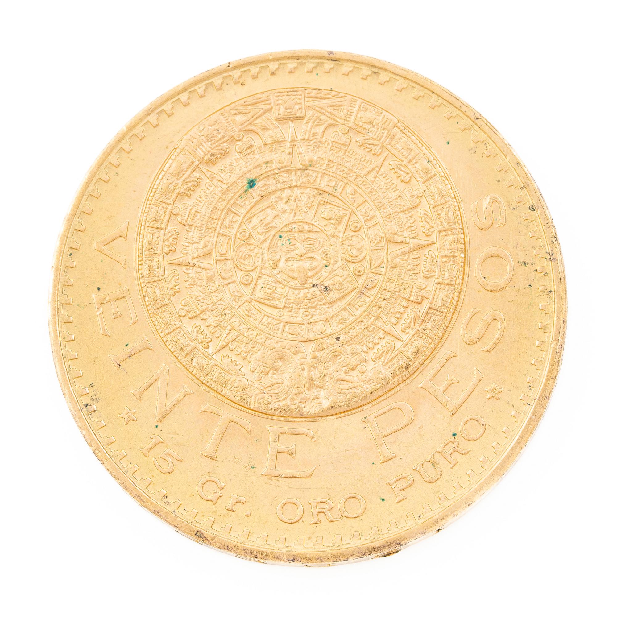 Gold coin, Mexico, 20 Pesos, 1959.