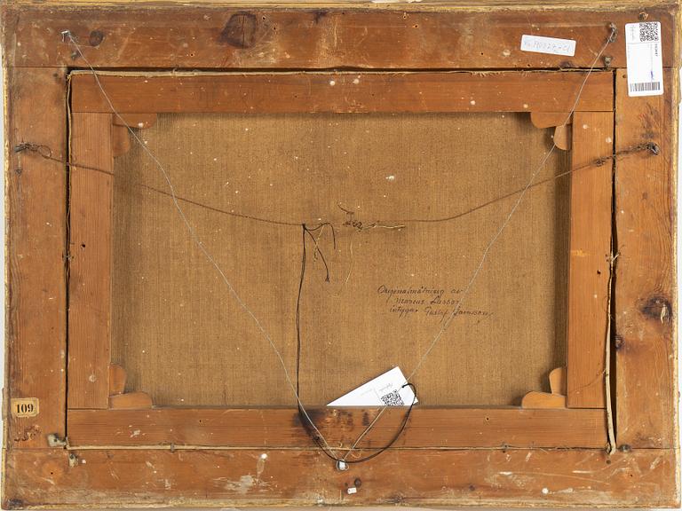 MARCUS LARSSON, oil on canvas, signed and dated 1856.