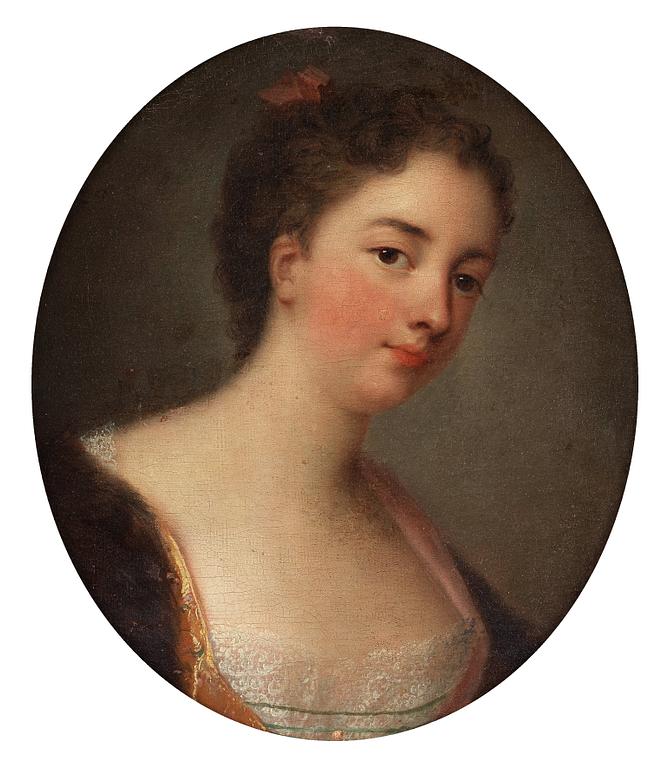 ROSALBA CARRIERA, kopia efter, olja på duk.