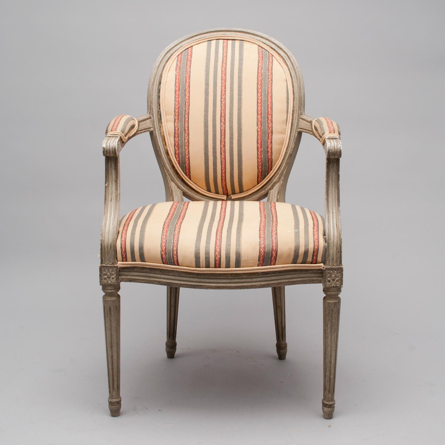 KARMSTOL, gustaviansk stil, 1900-talets slut.