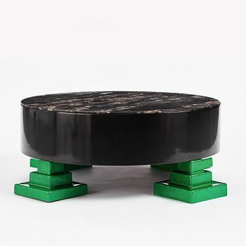 Ettore Sottsass, a "Park Lane" coffee table, Memphis, Italy, post 1983.