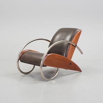 A Klaus Wettergren  "Streamline" armchair, Denmark, 1980s.