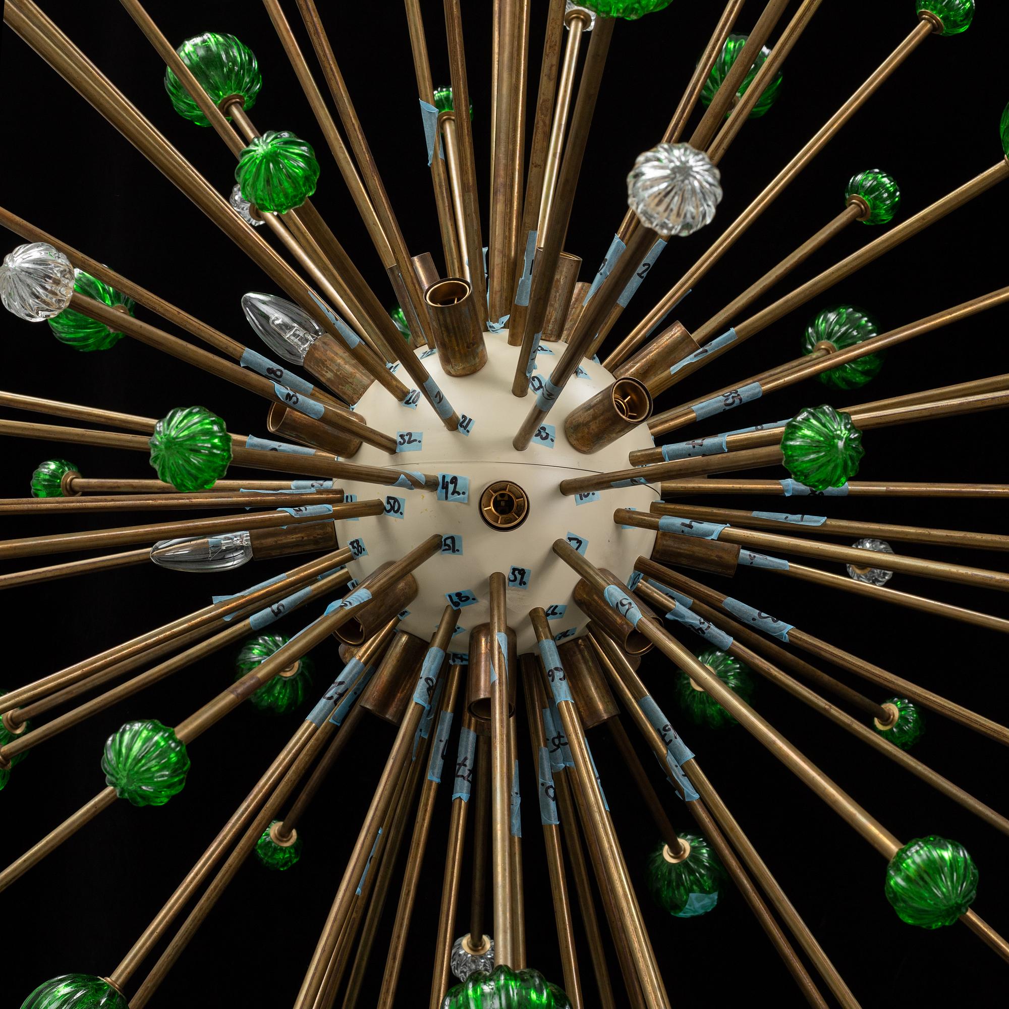 Emil Stejnar, ceiling lamp,  "Snowball / Sputnik.
