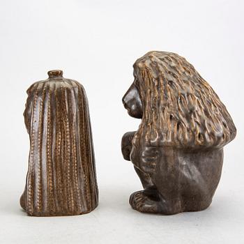 Åke Holm, 4 ceramic figurines, Höganäs, Sweden.