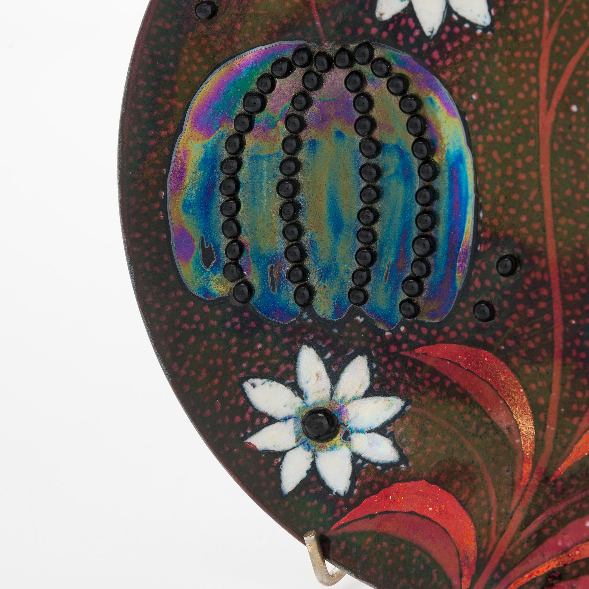 Birger Kaipiainen, koristelautanen, signeerattu Kaipiainen Arabia.