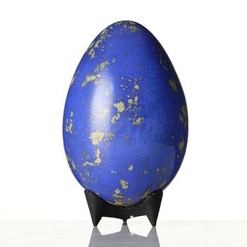 Hans Hedberg, a faience sculpture of an egg, Biot, France.