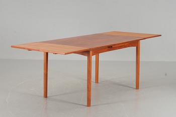 BORD samt 6 stolar, teak, 1950/60-tal.