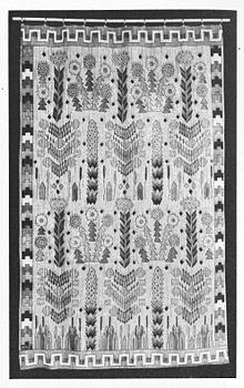 Märta Måås-Fjetterström, draperi, "Taraxacum", gobelängteknik, ca 250 x 155 cm, signerat MMF.