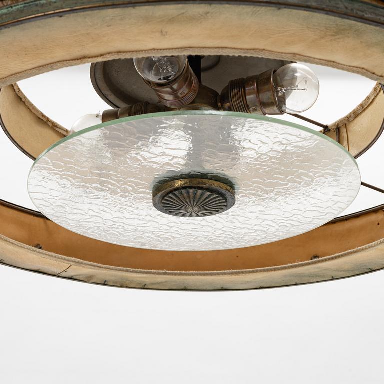 An Art Deco ceiling lamp, 1920/30s.