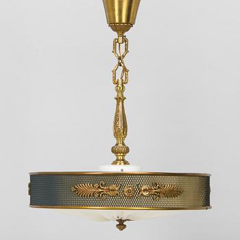 Einar Bäckströms Metallvarufabrik, taklampa, Swedish Grace, 1920/30-tal.