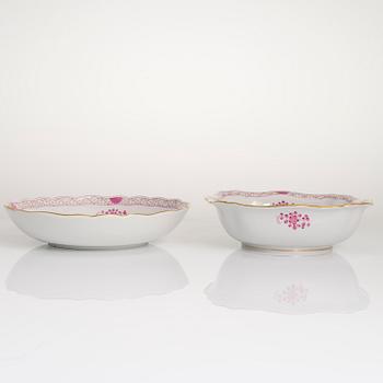 MAT- OCH KAFFESERVIS, 77 delar, porslin, Meissen, "Indische malerei", 1900-talets andra hälft.