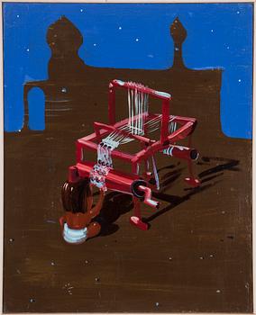 FRULS TILPO, triptych, oil on canvas, signed and dated 1995 on stretcher.