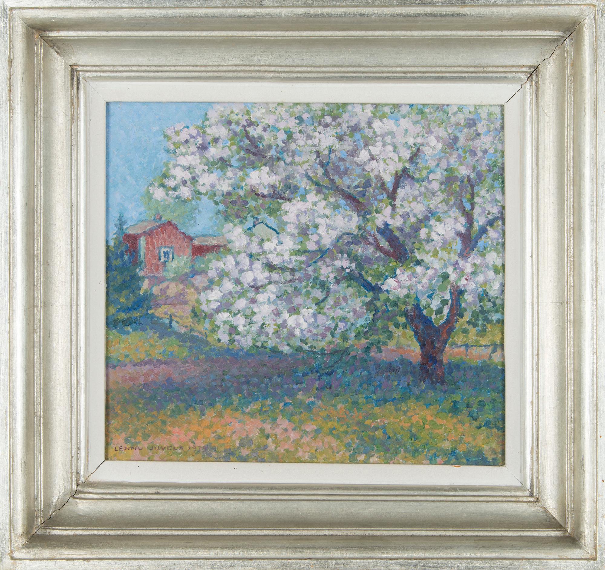 Lennu Juvela, Blommande äppelträd.