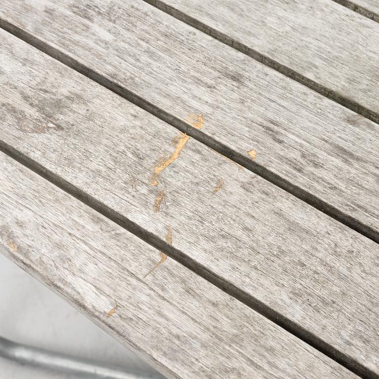 Arthur Lindquist, matbord och 8 karmstolar modell A2, Grythyttans stålmöbler, 2000-tal.