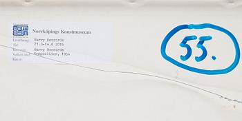 HARRY BOOSTRÖM, gouache on paper, signed and dated -54/55.