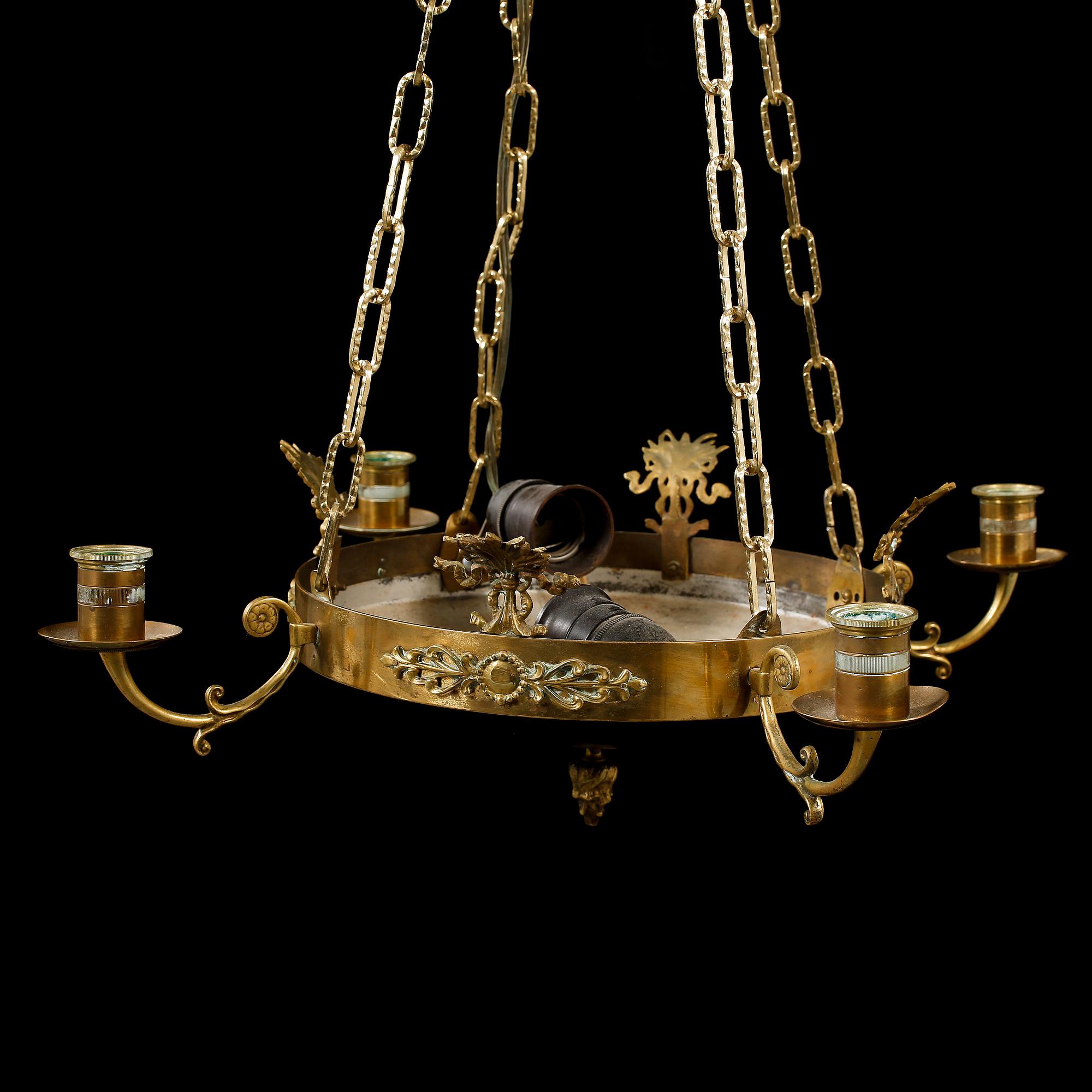 TAKAMPEL, empirstil, 1900-talets mitt, höjd ca 75 cm.