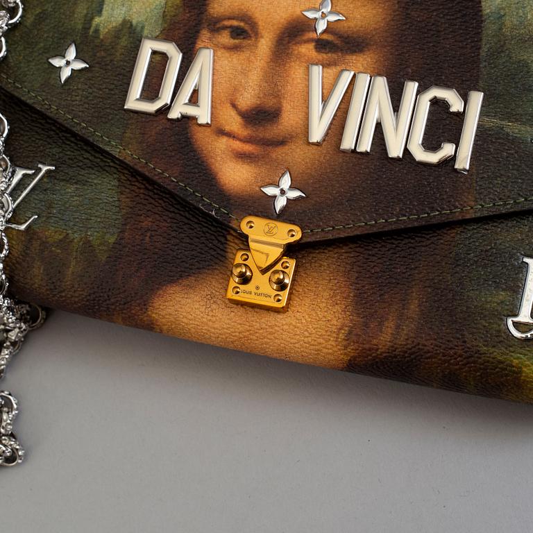 Chain wallet pouchette "Da Vinci Mona-Lisa " from Master collection by Jeff Koons 2017 for Louis Vuitton.