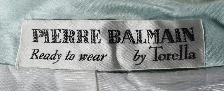 DRÄKT, 2 delar, siden, Pierre Balmain by Torella, 1960-tal.