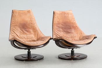 FÅTÖLJER, ett par, "Flight high", Okamura/Marquardsen (OM Design), Nelo.